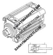 150 Ø32 RS400 Erkek Milli ISO 6431 KOMPAKT SİLİNDİR-STRONG SERİ