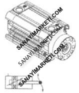 15 Ø25 RN200 ISO RO200 UNITOP STANDART DÖNMEZ MİLLİ KOMPAKT SİLİNDİR (ALTIGEN BORULU)